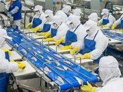 Trabajadores de PacificBlu protestan en Talcahuano tras anuncio de cierre por recorte en cuota de merluza