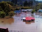 Santa Rita bajo el agua: el desborde del río Andalién obliga a evacuar a 45 personas