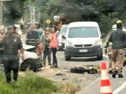 Tragedia en la Ruta N-48-O: violento choque entre automóvil y camión deja al menos tres víctimas fatales