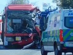 Tragedia en Pudahuel: bus circulaba contra el tránsito y choca de frente con camión aljibe, deja un fallecido y varios heridos graves